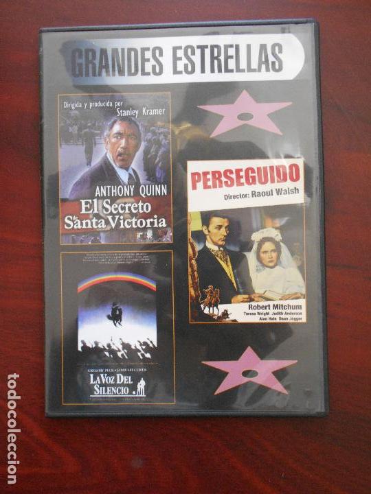Cinema: DVD EL SECRETO DE SANTA VICTORIA / PERSEGUIDO / LA VOZ DEL SILENCIO - CAJA SLIM (G8)
