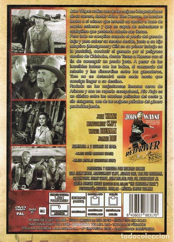 Cine: DVD R&Iacute;O ROJO JOHN WAYNE - Foto 2