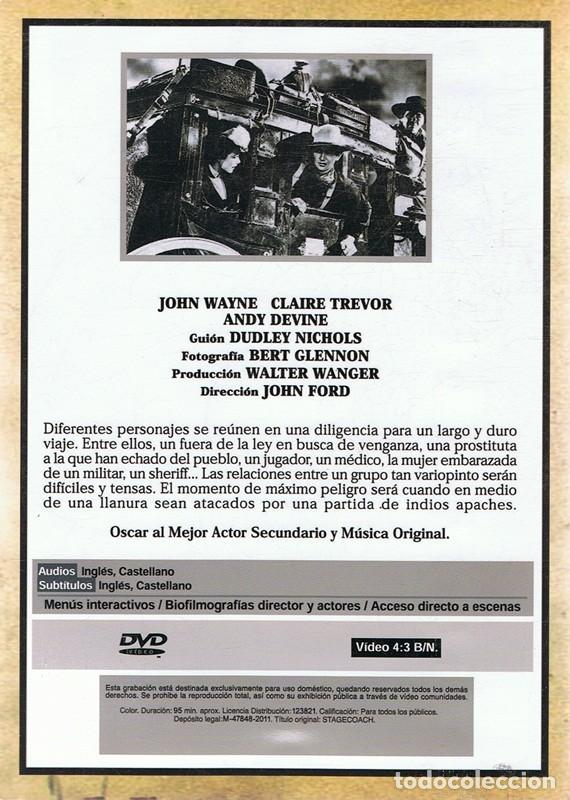 Cine: DVD LA DILIGENCIA JOHN WAYNE - Foto 2