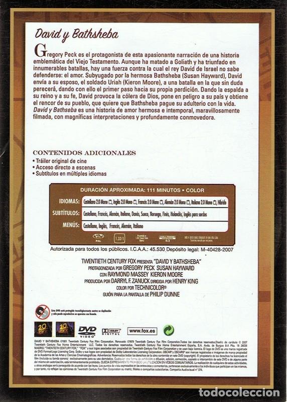 Cine: DVD DAVID Y BATHSHEBA GREGORY PECK - Foto 2