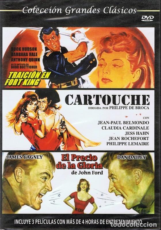 Cine: DVD TRAICI&Oacute;N EL FORT KING /CARTOUCHE / EL PRECIO DE LA GLORIA  (PRECINTADO)