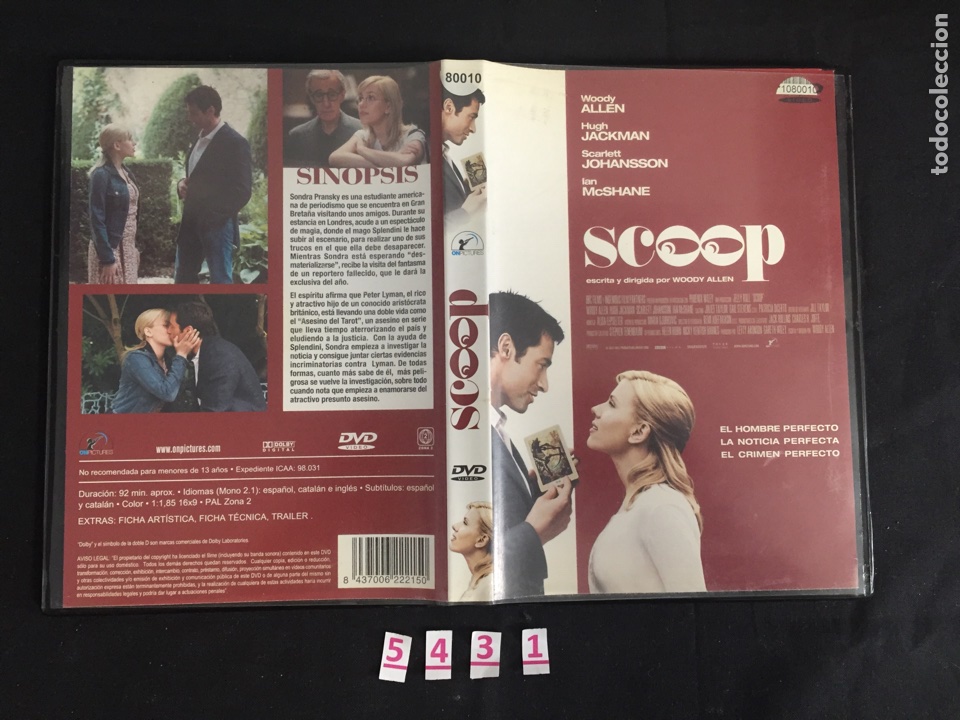 Cin&eacute;ma: V126Scoop DVD - segunda mano procedente video club