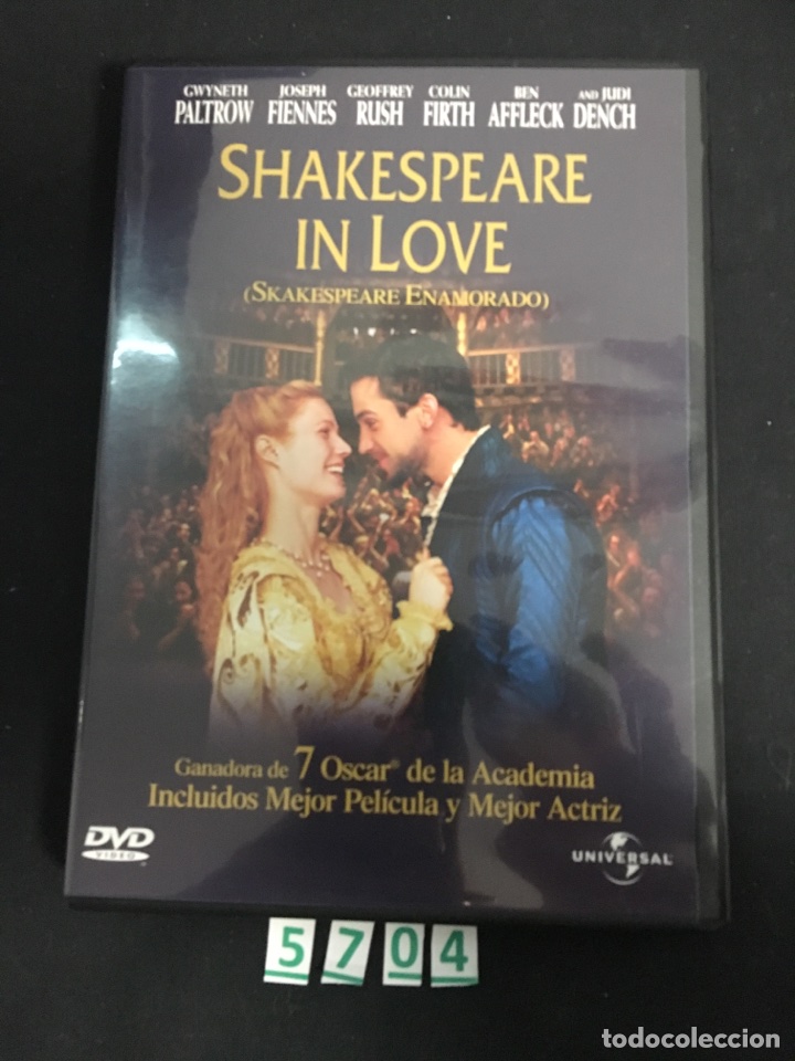 Cinema: Shakespeare in love ( dvd segunda mano )