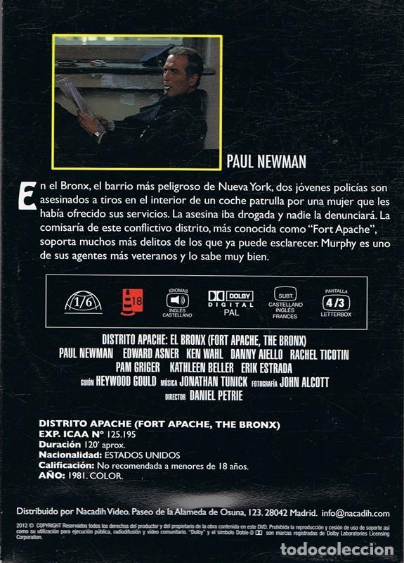 Cine: DVD DISTRITO APACHE  PAUL NEWMAN - Foto 2
