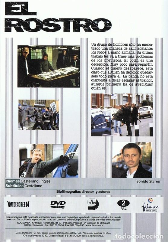 Cine: DVD EL ROSTRO  ROBERT CARLYLE - Foto 2
