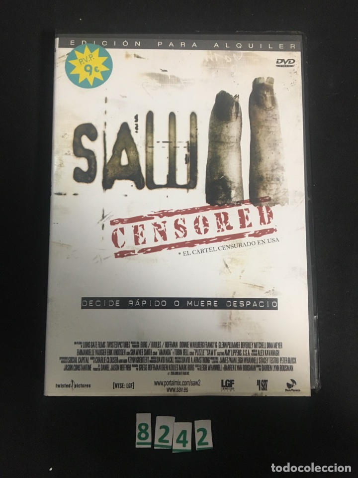 Cine: V41 Saw 2 (dvd procedente Videoclub )