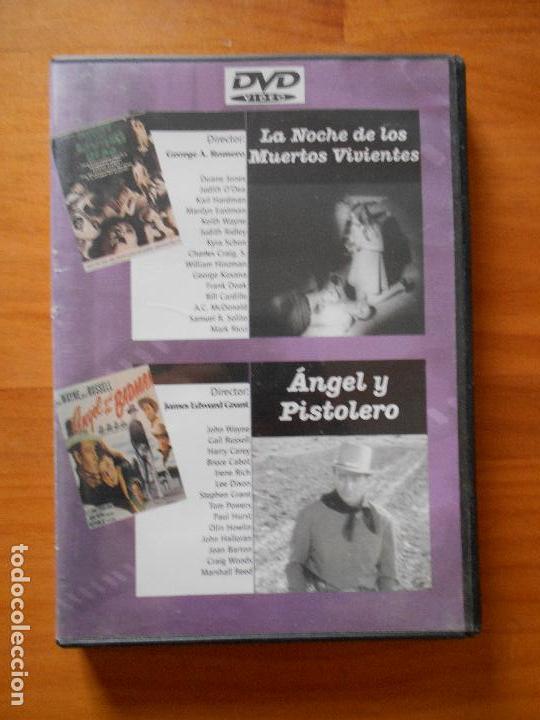 Kino: DVD LA NOCHE DE LOS MUERTOS VIVIENTES - ANGEL Y PISTOLERO - 2 PELICULAS EN 1 DVD (8H)