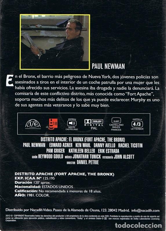Cine: DVD DISTRITO APACHE PAUL NEWMAN - Foto 2