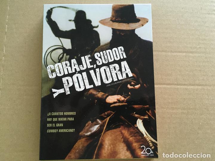 Cinema: DVD SOLO FUNDA CARTON-CORAJE DE SUDOR Y POLVORA