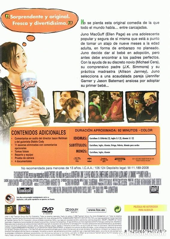 Cine: DVD JUNO ELLEN PAGE - Foto 2