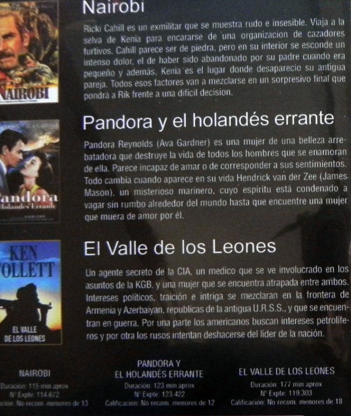 dvd películas nairobi el valle de los leones pa - Compra venta en  todocoleccion