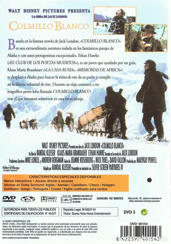 Cine: DVD COLMILLO BLANCO ETHAN HAWKE - Foto 2