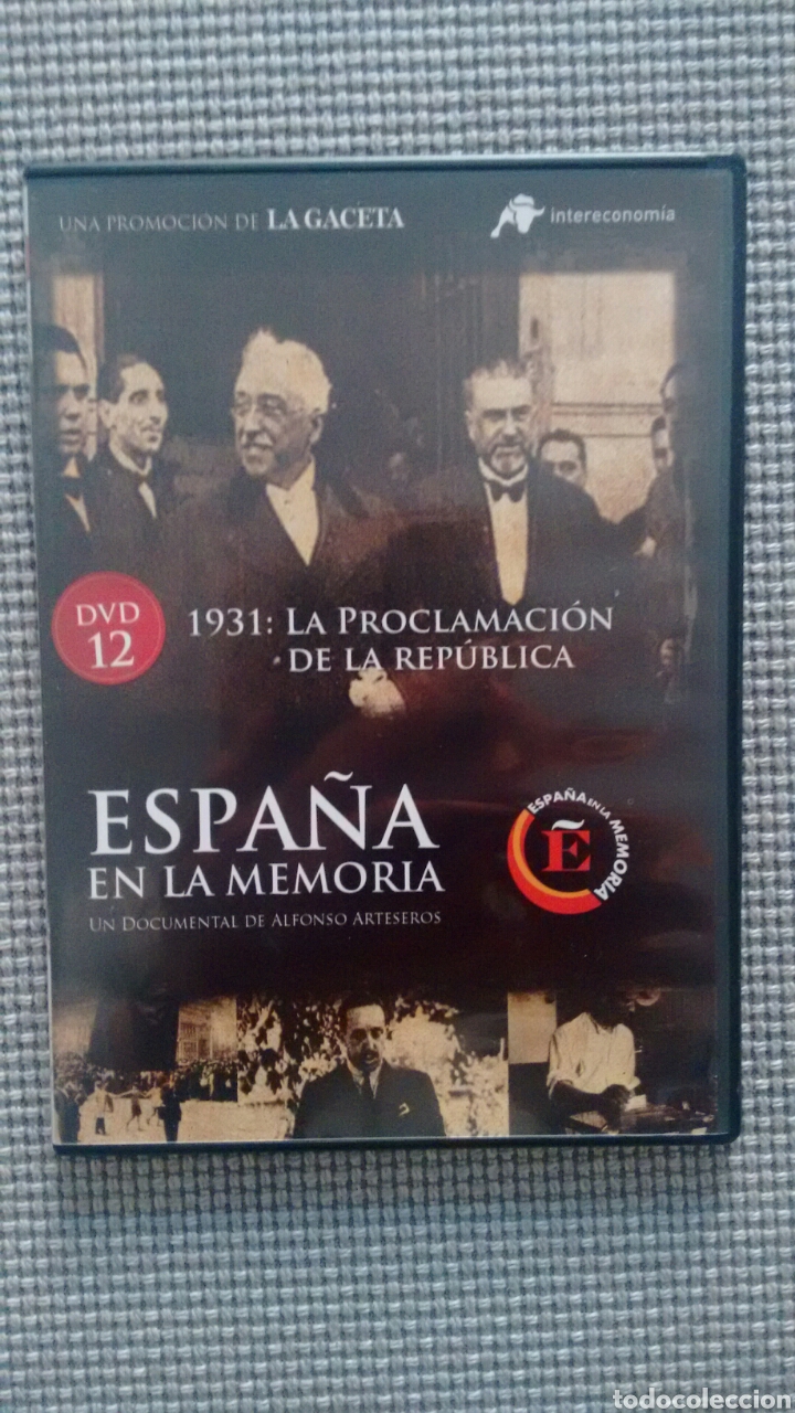 Cine: ESPA&Ntilde;A EN LA MEMORIA. DVD12. 1931 LA PROCLAMACI&Oacute;N DE LA REP&Uacute;BLICA.
