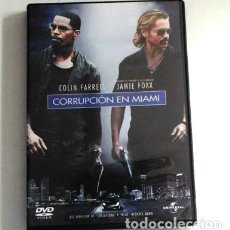 Cine: CORRUPCIÓN EN MIAMI DVD PELÍCULA ACCIÓN SUSPENSE COLIN FARRELL FOOX LUIS TOSAR - MICHAEL MANN EXTRAS. Lote 115602691