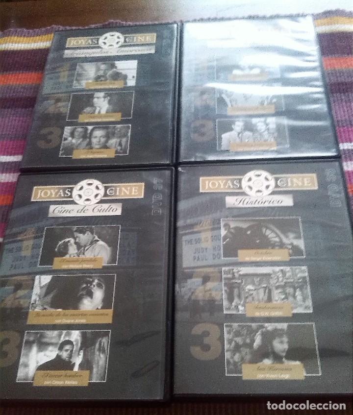 Cine: JOYAS DEL CINE 4 DVDs 12 FILMS: CINE DE CULTO, MUJERES SEDUCTORAS, HIST&Oacute;RICO, TRI&Aacute;NGULOS AMOROSOS