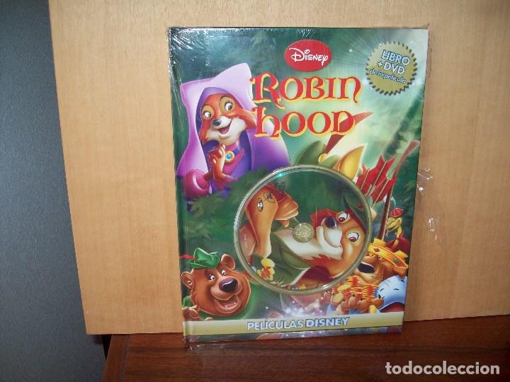 Cine: ROBIN  HOOD  -     DVD  DISNEY   +  LIBRO   NUEVO  PRECINTADO