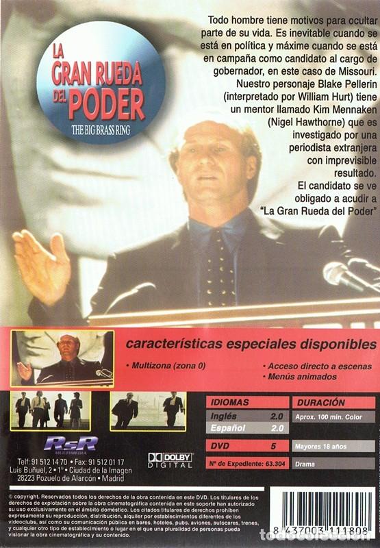 Cine: LA GRAN RUEDA DEL PODER WILLIAM HURT - Foto 2