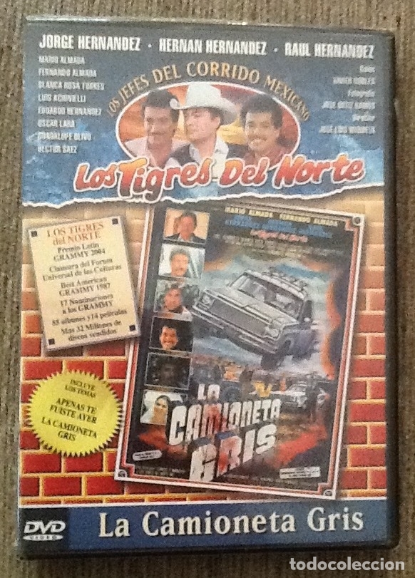 Cine: La camioneta gris. Los tigres del norte. Los reyes del corrido mexicano. DVD. Nuevo. Precintado