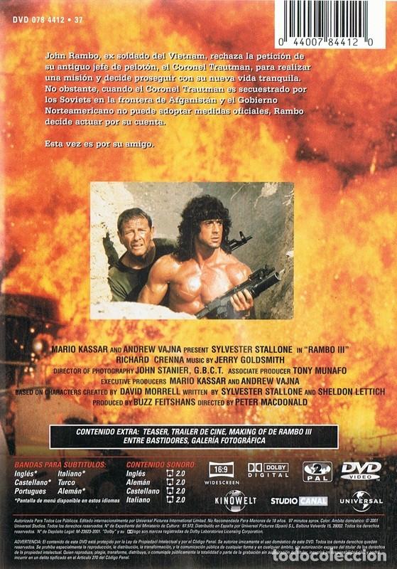 Cine: RAMBO III  SYLVESTER STALLONE - Foto 2