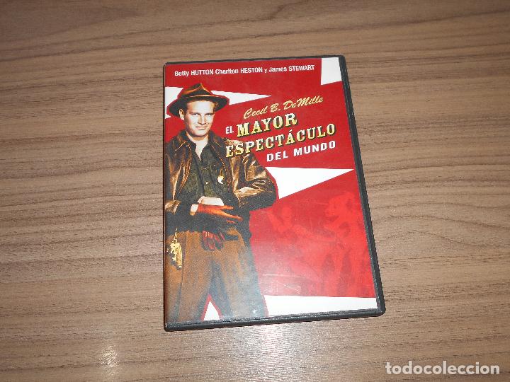 Kino: el MAYOR ESPECTACULO del MUNDO DVD de CECIL B. De MILLE Charlton Heston James Stewart COMO NUEVA
