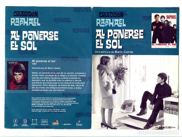 Cine: AL PONERSE EL SOL, con Raphael. DVD. - Foto 1