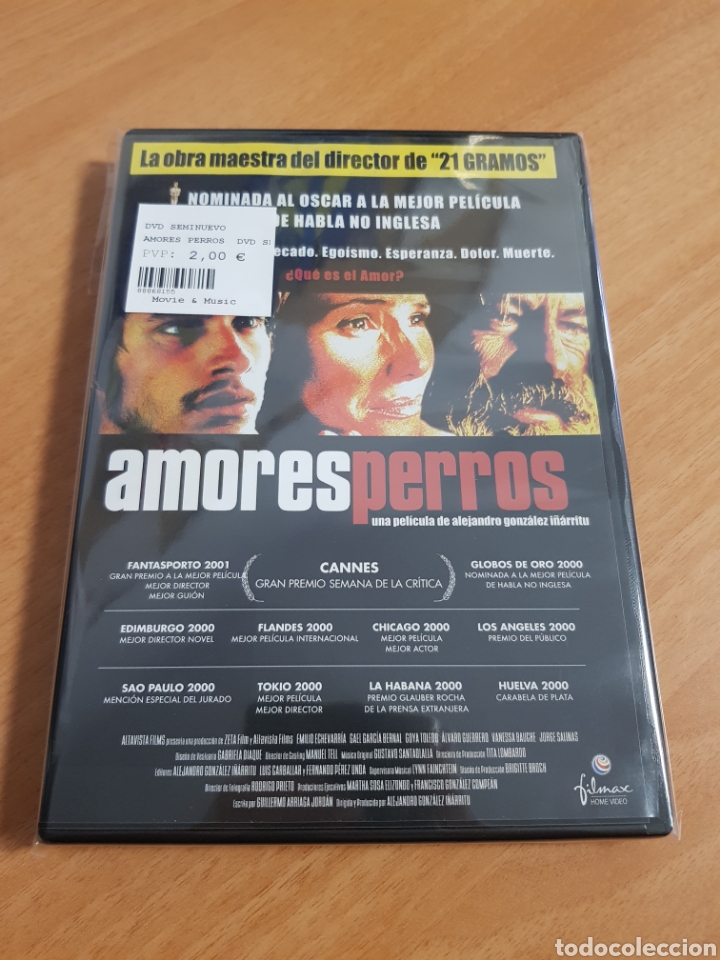 Cine: S139 AMORES PERROS - DVD COMO NUEVO