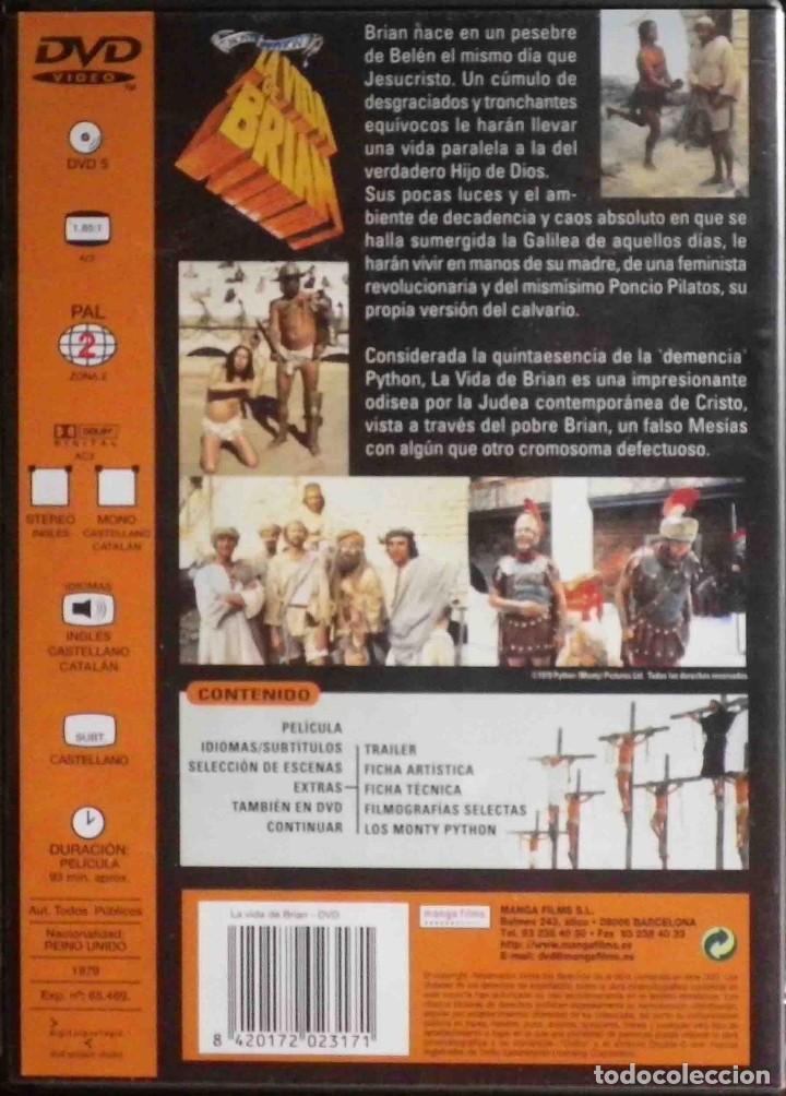 Cine: TODODVD: La vida de Brian + extras. Terry Jones / Monty Python - Nueva Impecable. - Foto 2