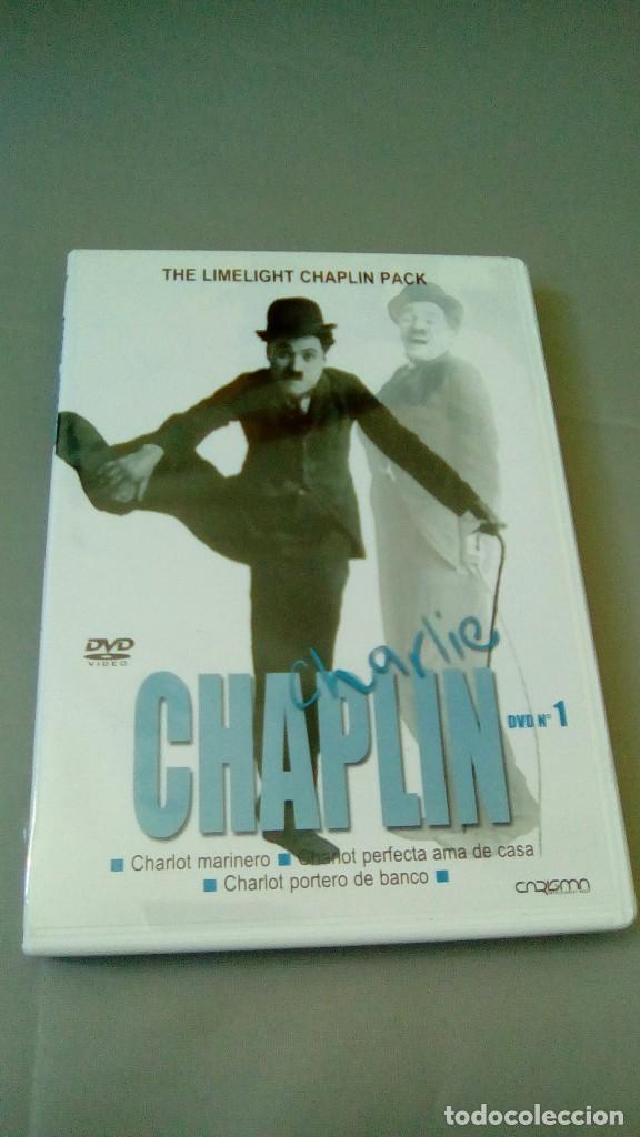 Cine: CHARLIE CHAPLIN DVD N&ordm; 1: CHARLOT MARINERO + CHARLOT PERFECTA AMA DE CASA + CHARLOT PORTERO DE BANCO