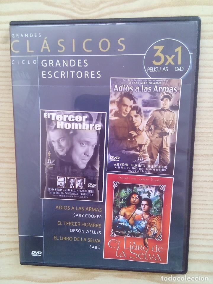 Cine: Grandes Clasicos 3x1 - Adios A Las Armas + El Tercer Hombre + El Libro De La Selva
