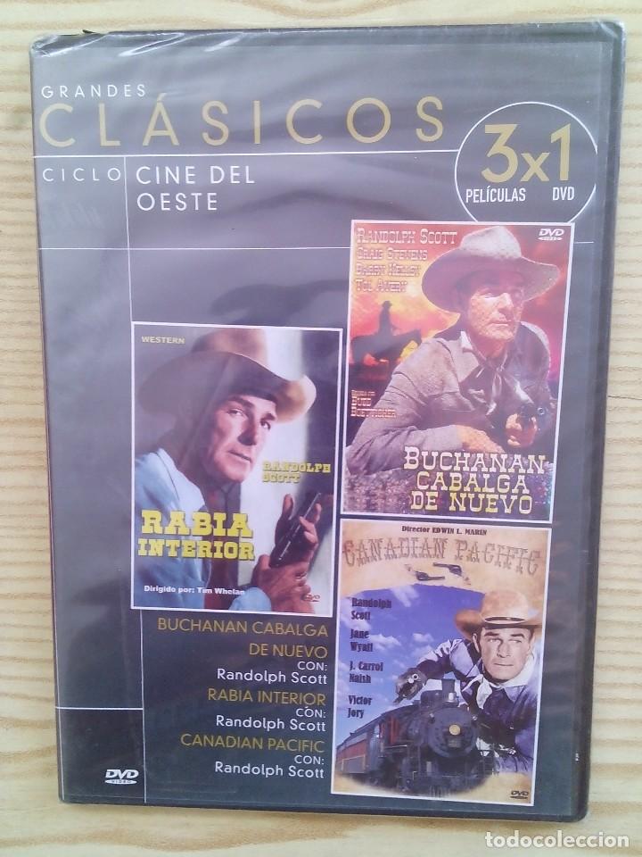 Cinema: Grandes Clasicos 3x1 - Buchanan Cabalga De Nuevo + Rabia Interior + Canadian Pacific