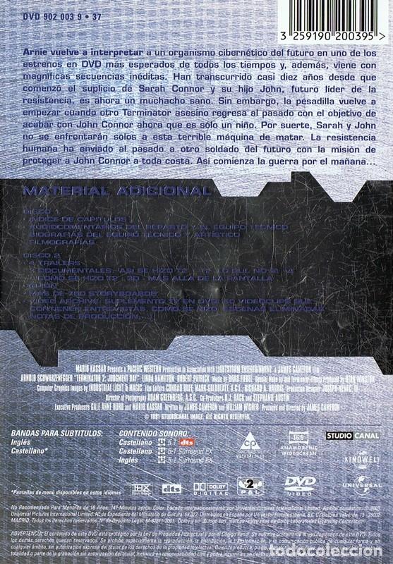 Cine: TERMINATOR 2 EL JUICIO FINAL  SCHWARZENEGGER  ( 2 DISCOS) - Foto 2