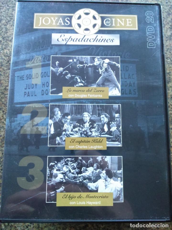 Kino: DVD -- ESPADACHINES -- LA MARCA DEL ZORRO / EL CAPITAN KIDD / EL HIJO DE MONTECRISTO --