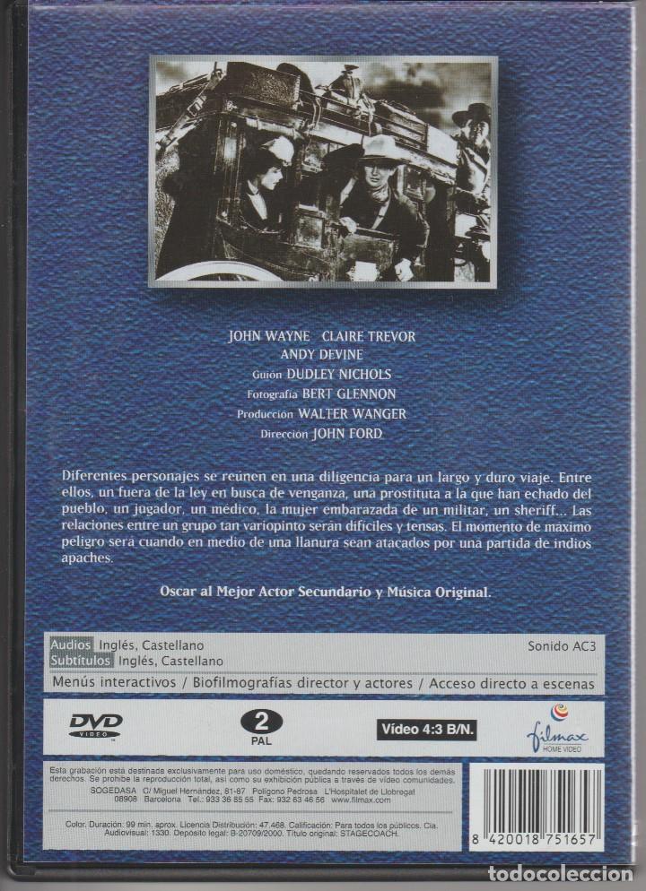 Cine: DVD OESTE  ... LA DILIGENCIA  ... JOHN WAYNE - Foto 2