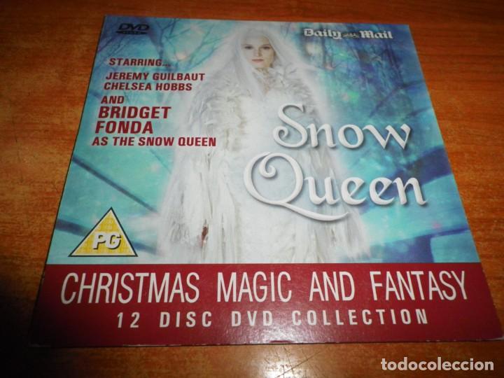 Cine: SNOW QUEEN LA REINA DE LAS NIEVES DVD PROMO CARTON INGLES DAILY MAIL JEREMY GUILBAUT CHELSEA HOBBS