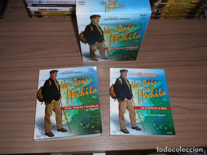 Kino: UN PAIS EN LA MOCHILA Serie Completa 10 DVD 27 Horas + Libro 320 Pag. JOSE A LABORDETA Discos NUEVOS