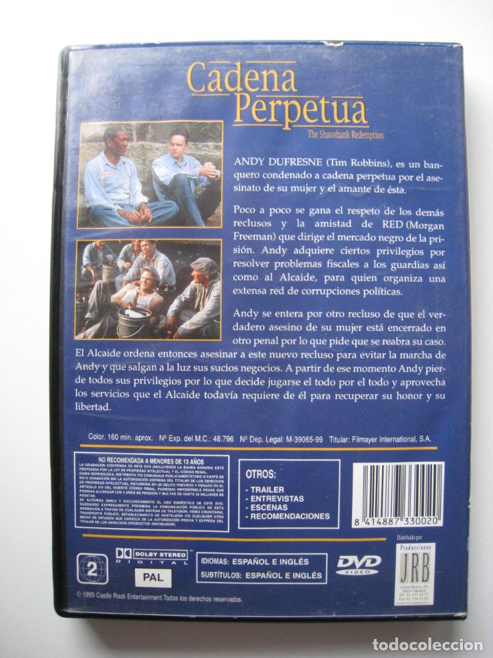 Dvd Cadena Perpetua Sold Through Direct Sale 136474926