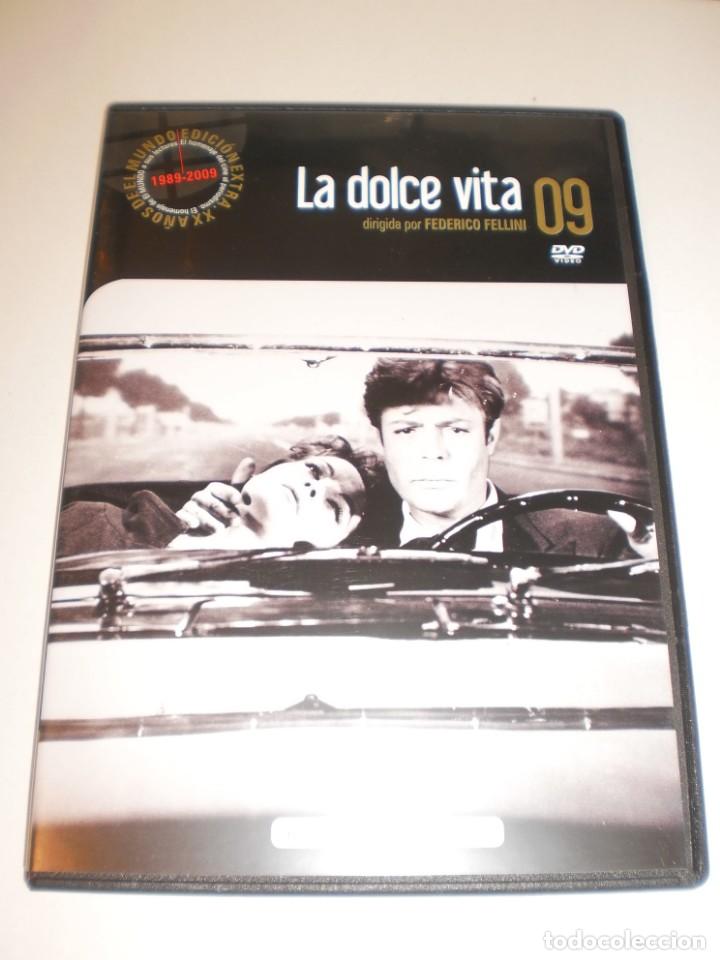 Cin&eacute;ma: dvd. la dolce vita. marcello mastroianni. 168 minutos caja fina (seminueva, buen estado)