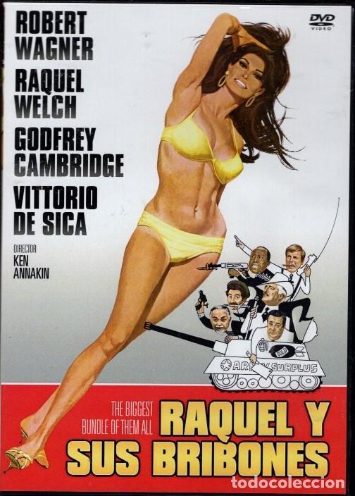Cine: RAQUEL Y SUS BRIBONES DVD.- UNA SOLA MUJER LLEVABA DE CABEZA A TODOS ESTOS MOSCONES.