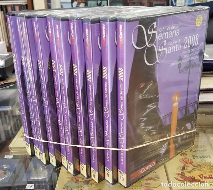 Cine: CR&Oacute;NICA DE LA SEMANA SANTA DE SEVILLA 2008 (10 DISCOS).   DVD-4644