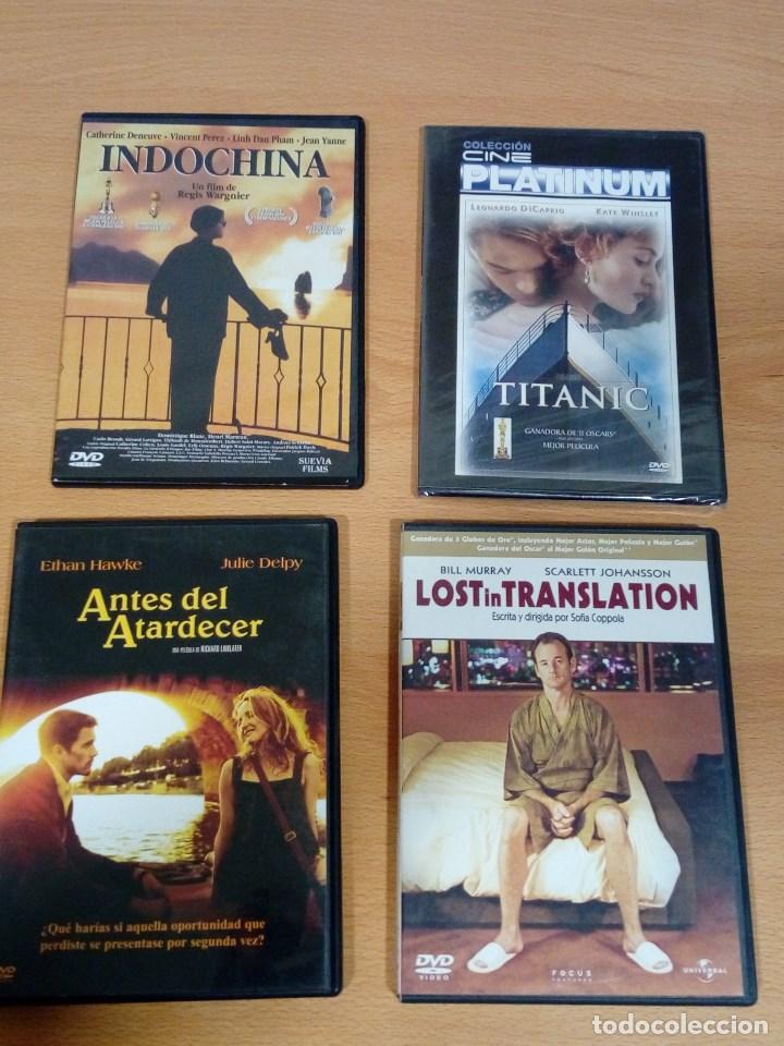 Cine: LOTE 4 DVD TITANIC, LOST IN TRANSLATION, ANTES DEL ATARDECER, INDOCHINA