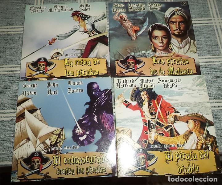 Cine: 4 DVD PELICULAS DE CORSARIOS PIRATAS + 1 NAVAL DE LA 2&ordf; DE GUERRA MUNDIAL