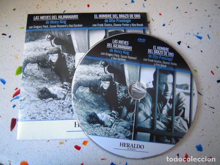 Cine: DVD Las nieves del Kilimanjaro y El hombre del brazo de oro