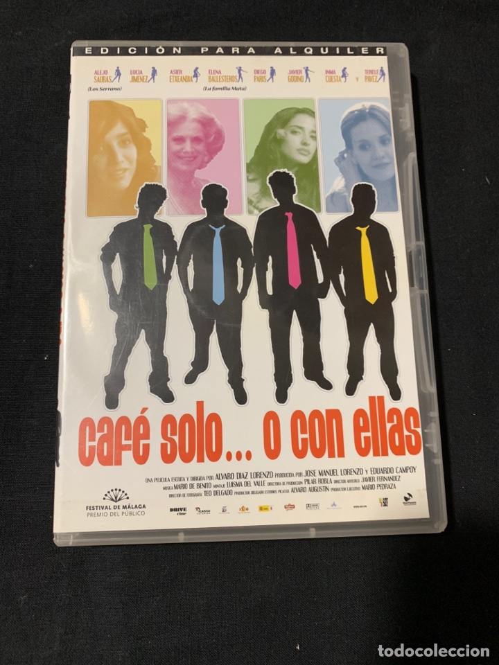 Kino: ( V46 ) CAF&Eacute; SOLO O CON ELLAS - ALEJO SAURAS ( dvd procedente Videoclub )
