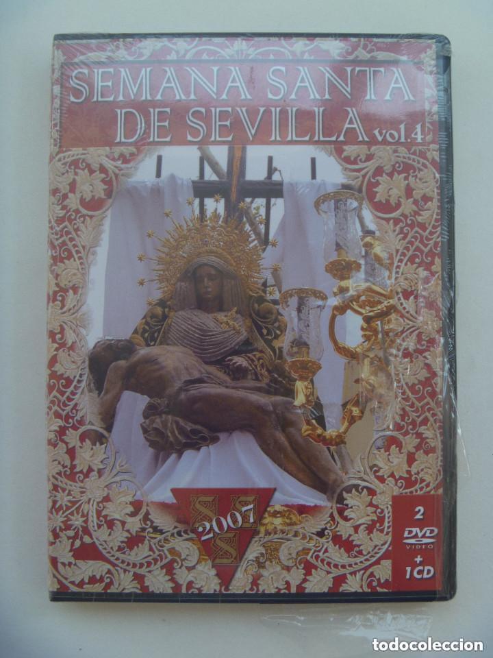 Cine: SEMANA SANTA DE SEVILLA , VOL. 4 , 2007 : 2 DVD DOCUMENTAL Y 1 CD DE MUSICA . SIN DESPRECINTAR.