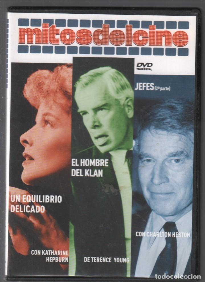 Cine: MITOS DEL CINE. UN EQUILIBRIO DELICADO, EL HOMBRE DEL KLAN Y JEFES / DVD DE 2009 RF-1200