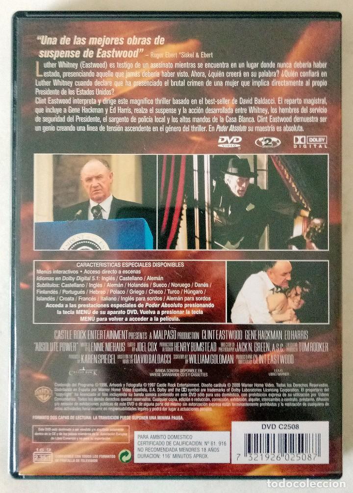Cine: Poder absoluto - Absolute power - Clint Eastwood - Gene Hackman - Warner - Foto 3