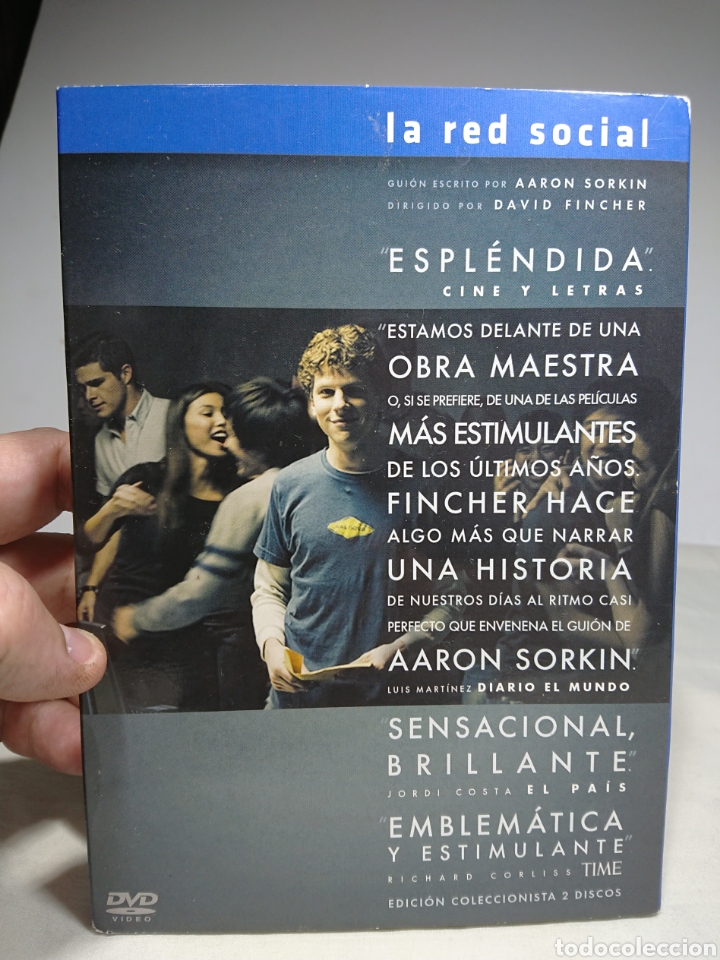 Cine: La Red Social, DVD Edicion Coleccionista 2 Discos