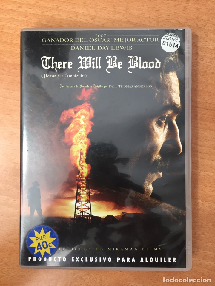Cine: (V-105) There mill be blood (Pozos de ambici&oacute;n) - DVD Procedente de v&iacute;deo club