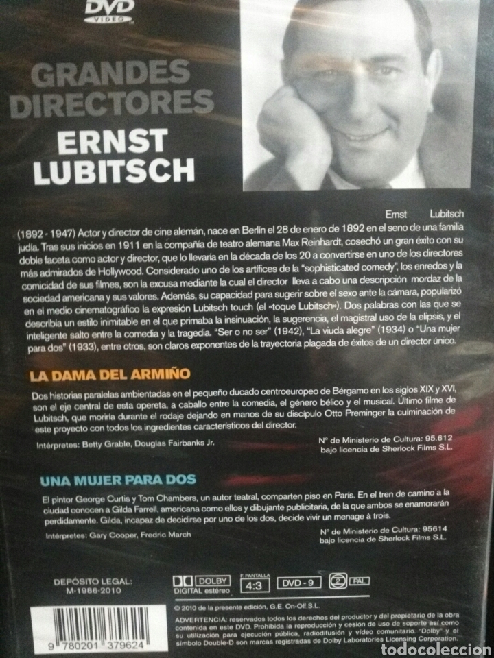 Cine: Ernst Lubitsch. DVD. - Foto 2