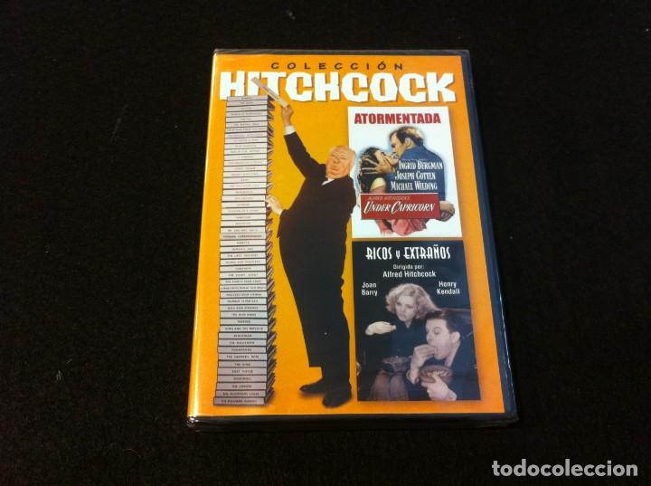 Cine: COLECCI&Oacute;N HITCHCOCK (DVD) ATORMENTADA.  RICOS Y EXTRA&Ntilde;OS. (PRECINTADA)